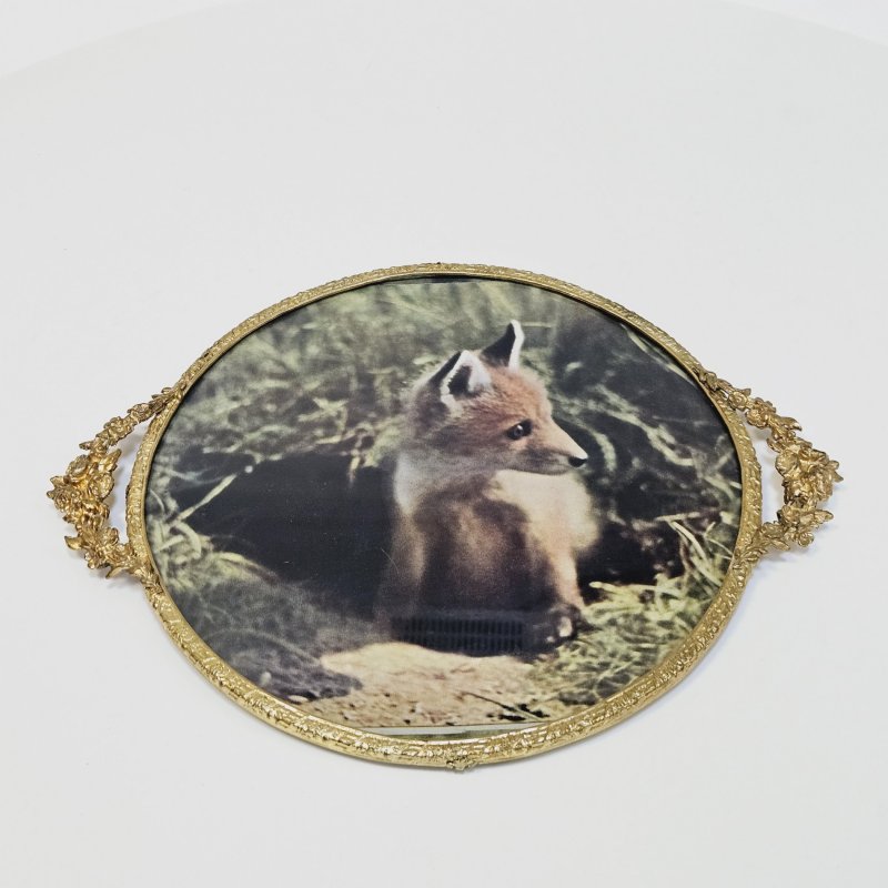 Круглая рамка бронза