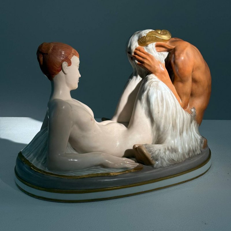 Уникальная статуэтка Печаль Герхарда Хеннинга Royal Copenhagen 1918 г Дания (к)