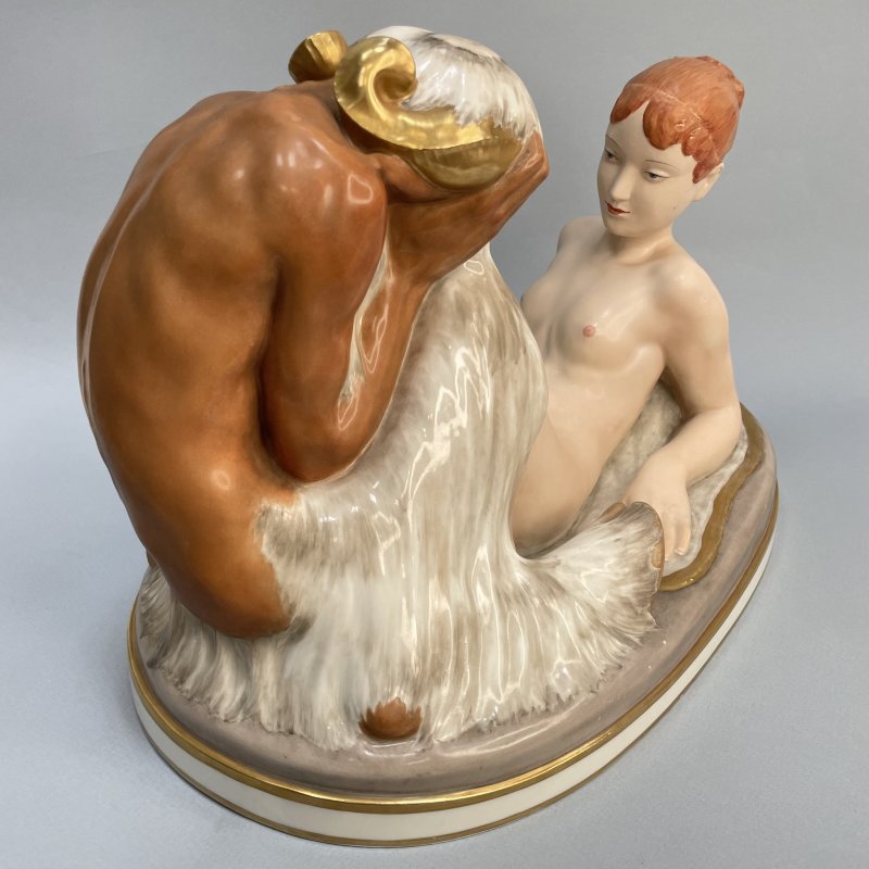 Уникальная статуэтка Печаль Герхарда Хеннинга Royal Copenhagen 1918 г Дания (к)