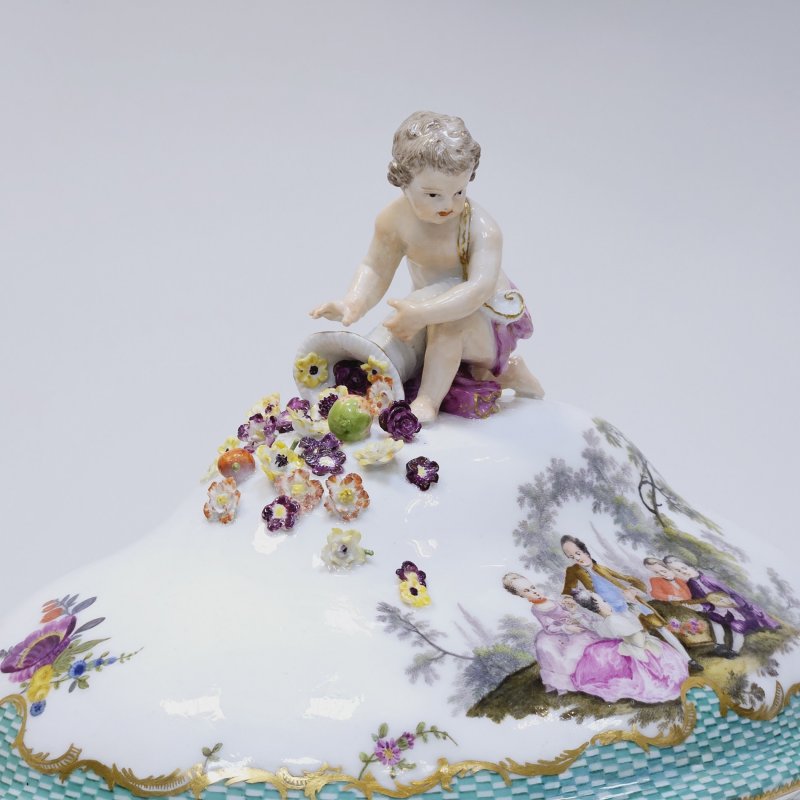 Большая супница Meissen из заказного сервиза 1773-1774г