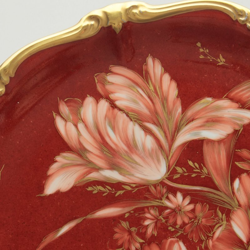 Блюдо терракотовое с цветами. Rosenthal