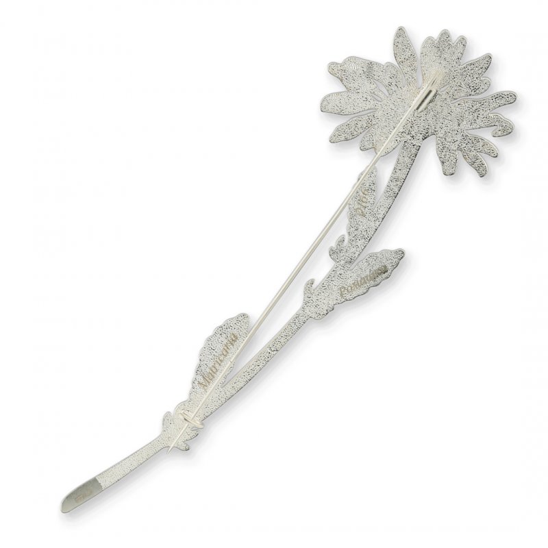 Серебряная Брошь «Ромашка»