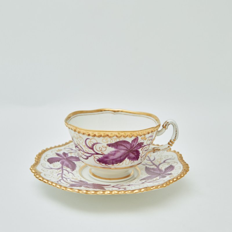 Старинная чайная пара ручной работы, период Barr Flight&Barr