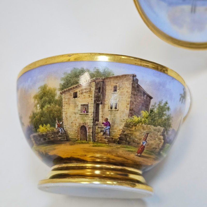 Фарфоровая чашка и блюдце Schoelcher