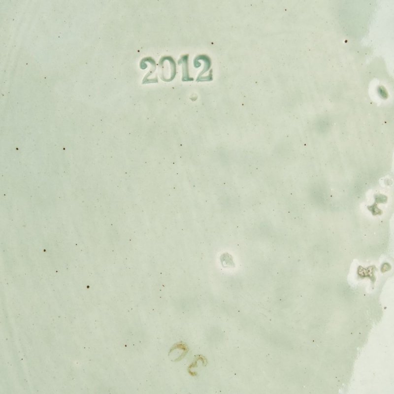 Фаянсовое блюдо в форме листа кувшинки. Товарищества М.С. Кузнецова. Тверская фабрика. 