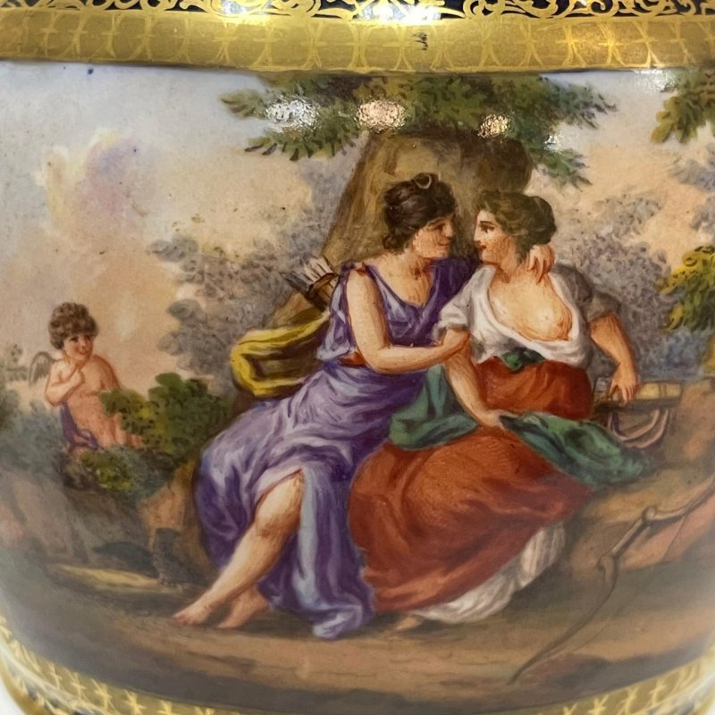 Парные вазы Meissen 1870-80 гг