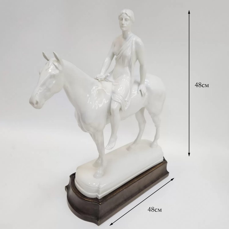 Фигурка «Амазонка» Ар деко 1920 годы KPM Берлин (к)