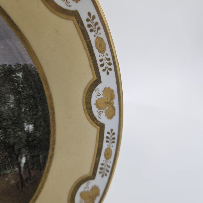 Тарелка Royal Vienna 1812г Вид Люксембургского сада (к)
