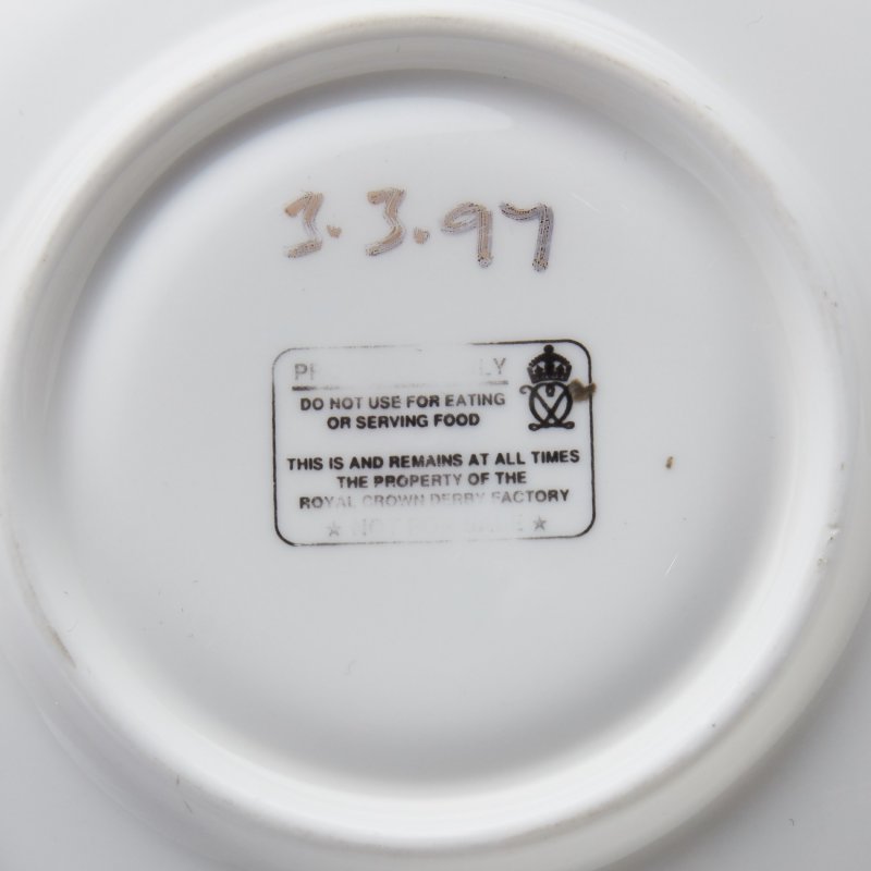 Редкая уникальная чайная пара - эталон фабрики Derby