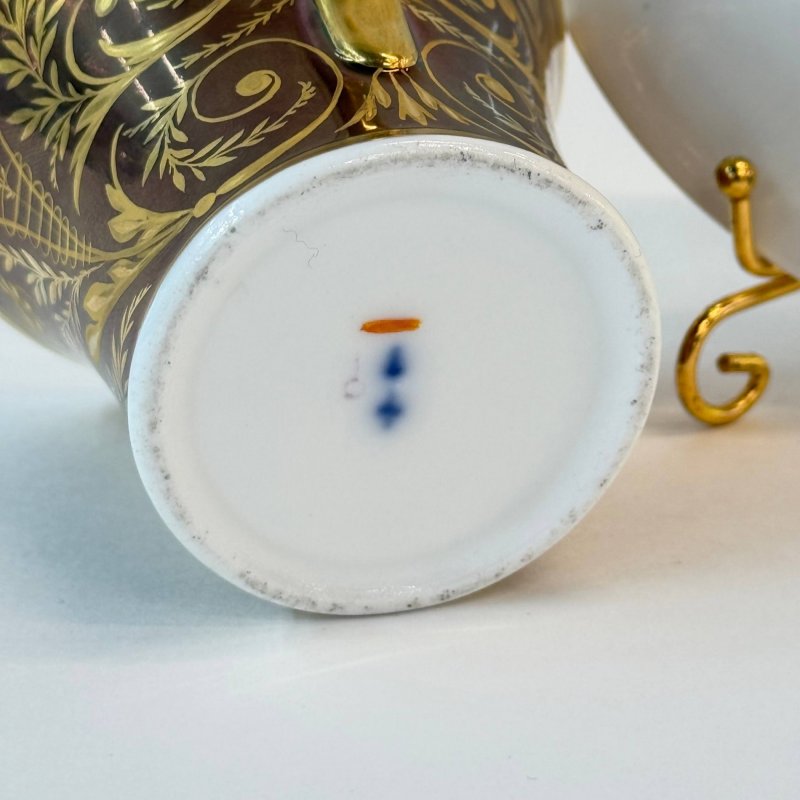  Старинная коллекционная портретная  чашка с блюдцем