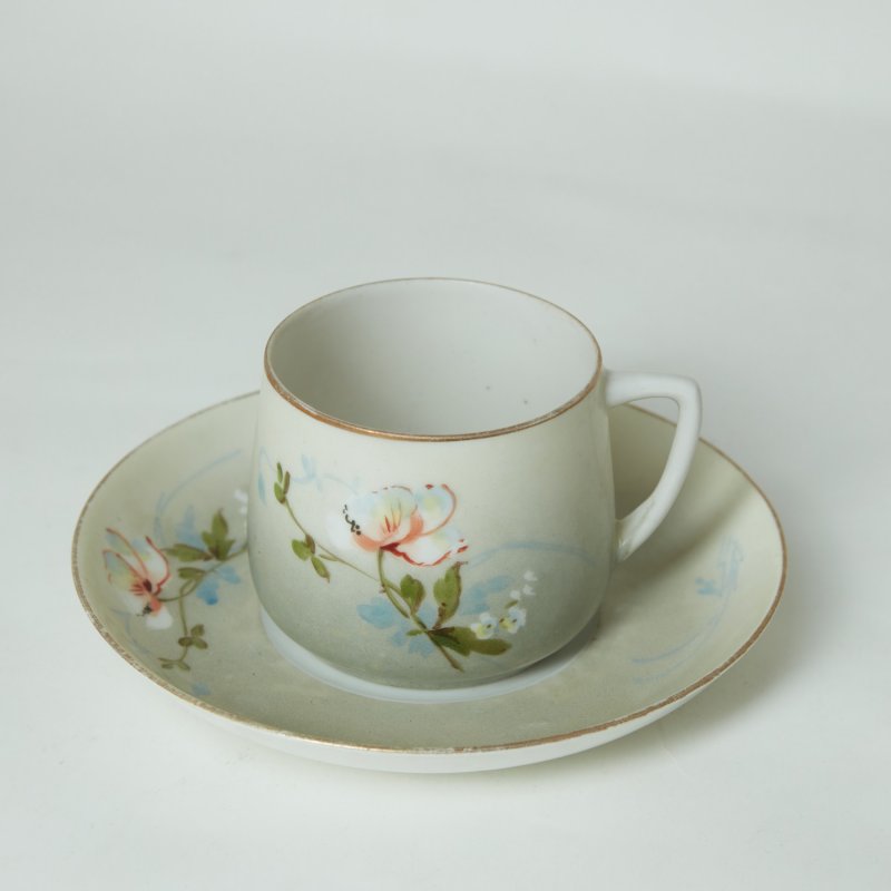 Чайная пара с цветами Фарфортрест