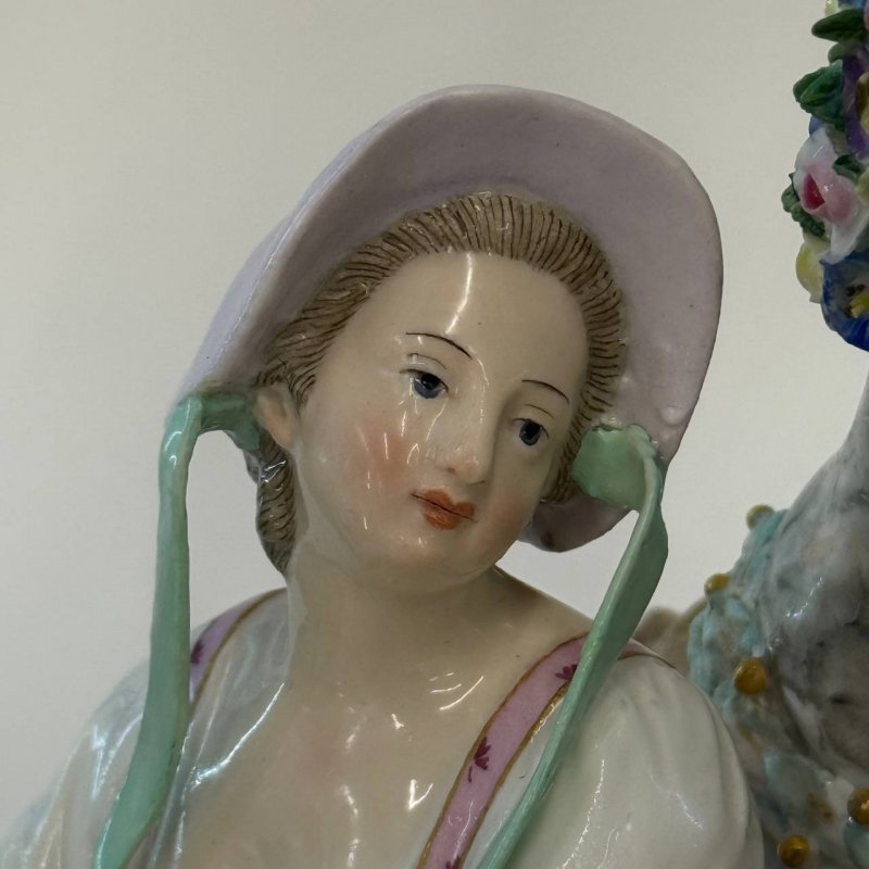 Скульптурная группа Уроки любви Meissen 1850 гг