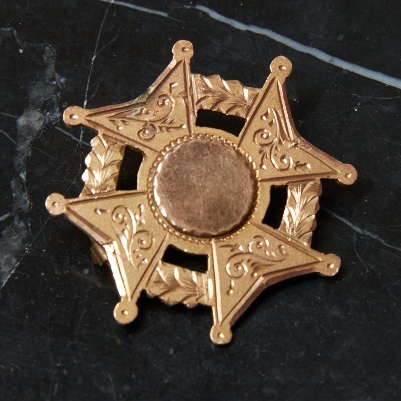 Брошь с надписью 1895г