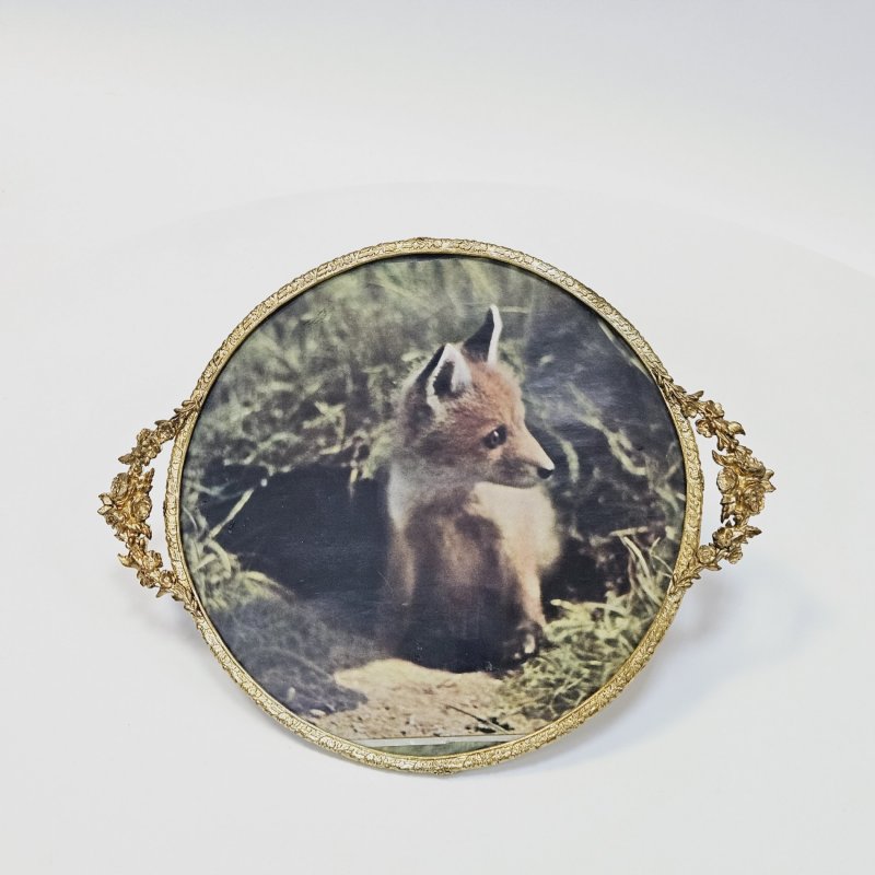 Круглая рамка бронза