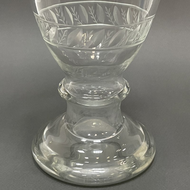 Стеклянная ваза в неоклассическом стиле 1890е г Богемия (к)