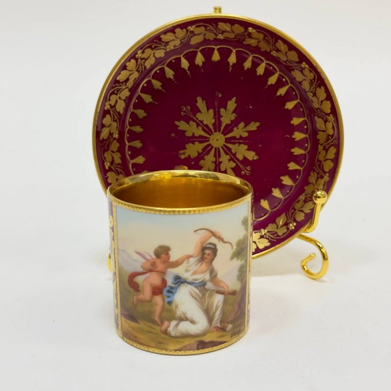 Кофейная пара Амур и Нимфа Royal Vienna (Д)