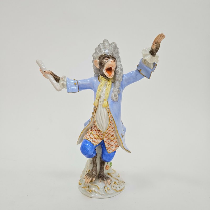 Статуэтка Дирижер обезьяньего оркестра Meissen (Н)