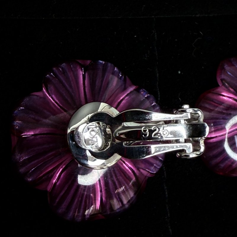 Серьги клипсы Lalique Earrings Франция 2010-2020