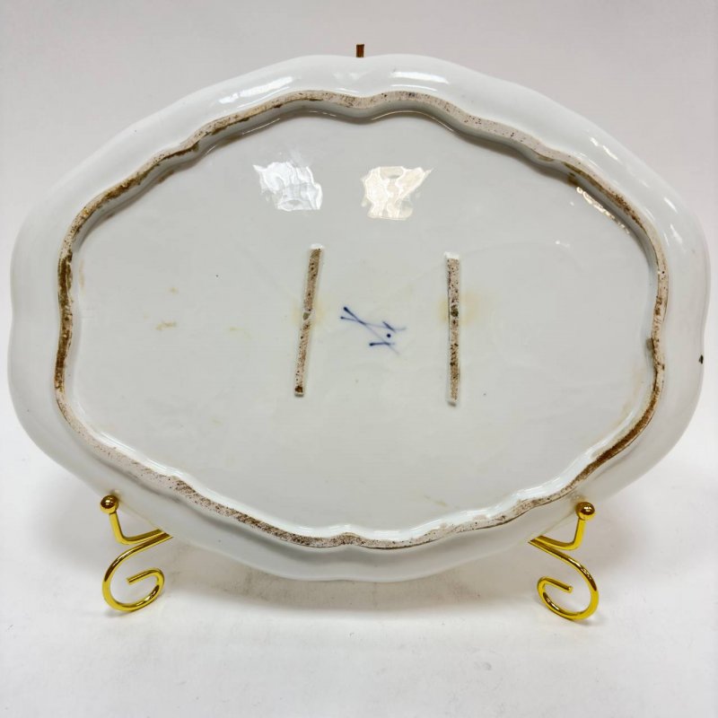 Редкий старинный поднос Meissen с росписью 1763-1777 гг (к)