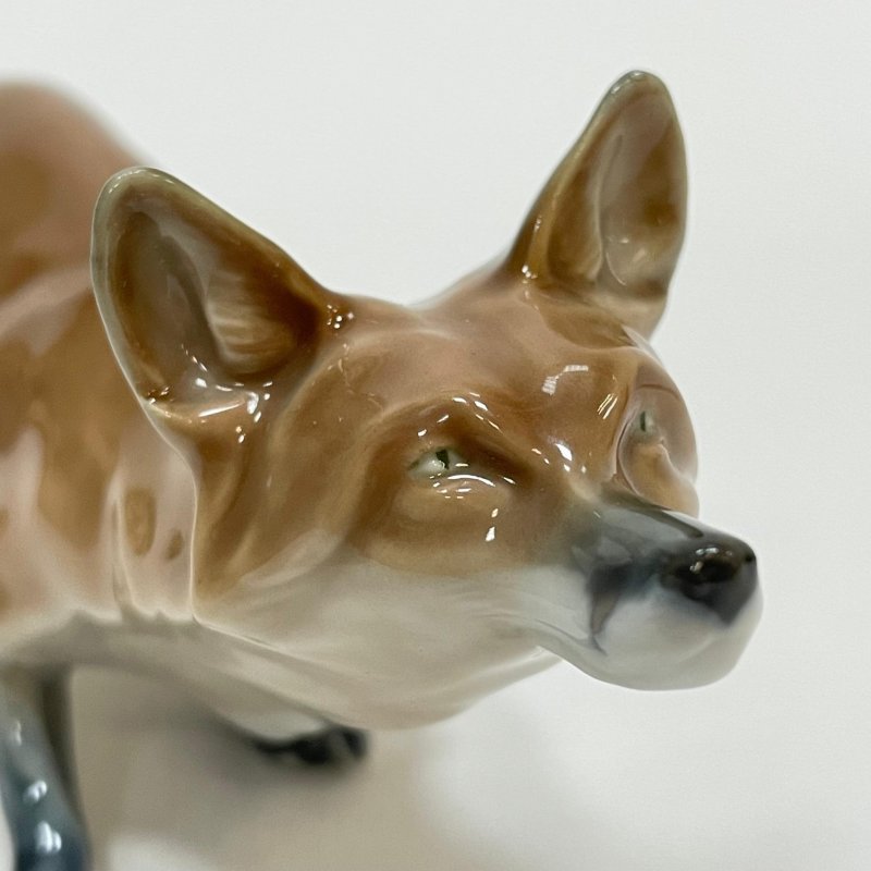 Фигурка Лисица крадущаяся модерн Meissen 1900 гг Германия