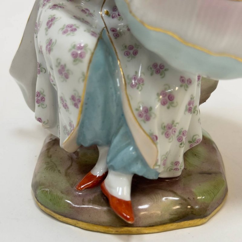 Солонка Турчанка держит солонку Meissen 1860гг 